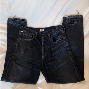 CITIZENS OF HUMANITY LIYA JEANS DARK TEMPEST